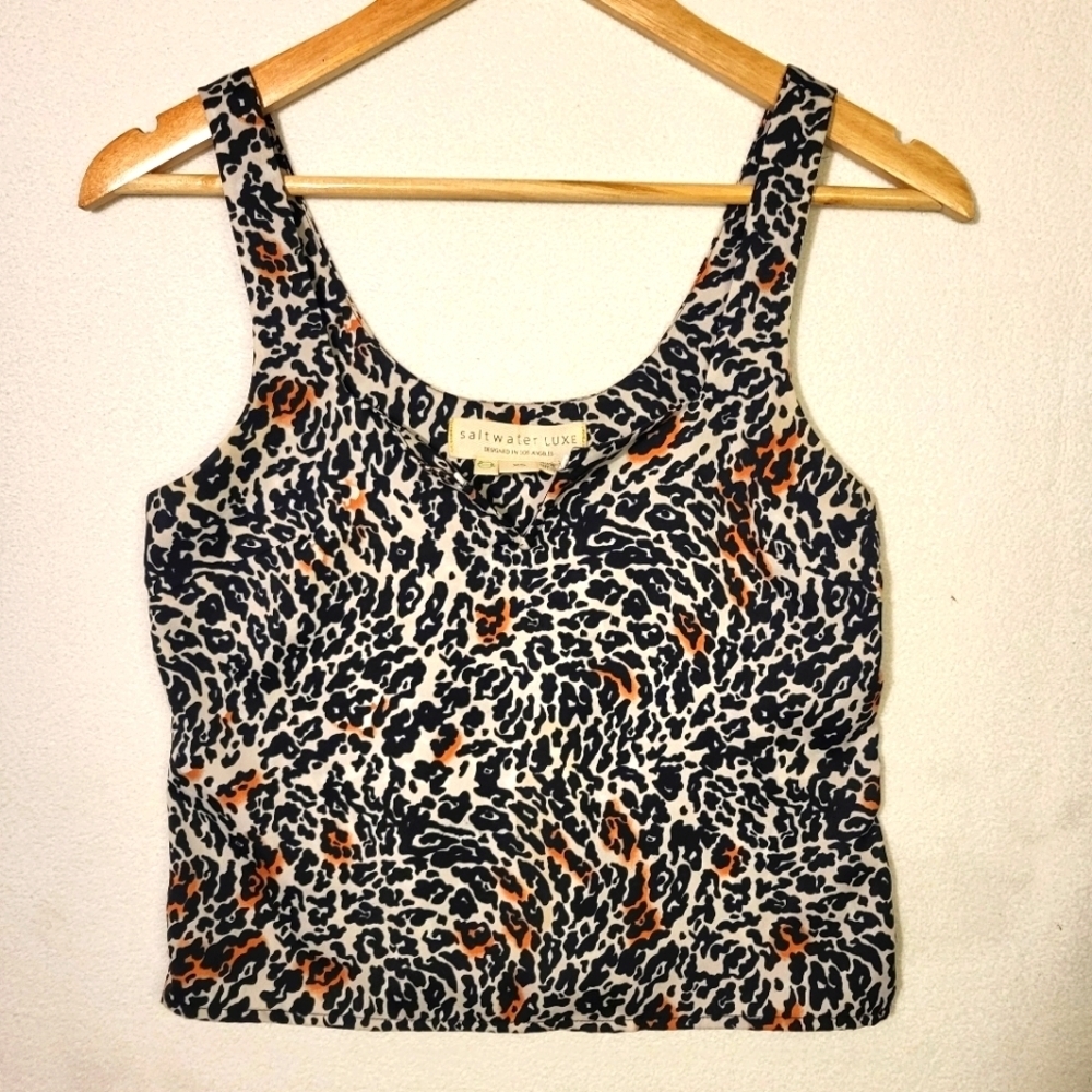 Salt Water Luxe Leapard Chetah Short Top Xs